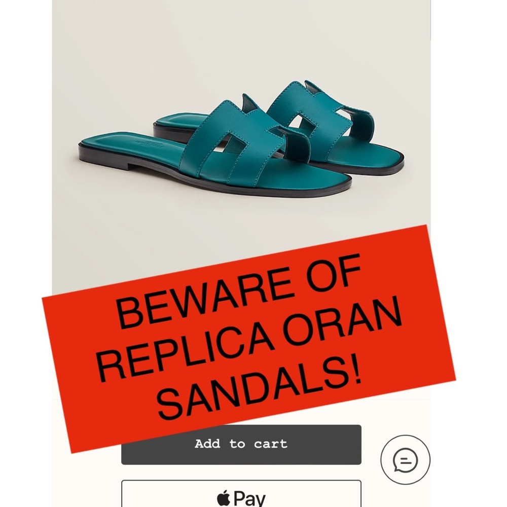 HERMES ORAN SANDALS AUTH VS NOT